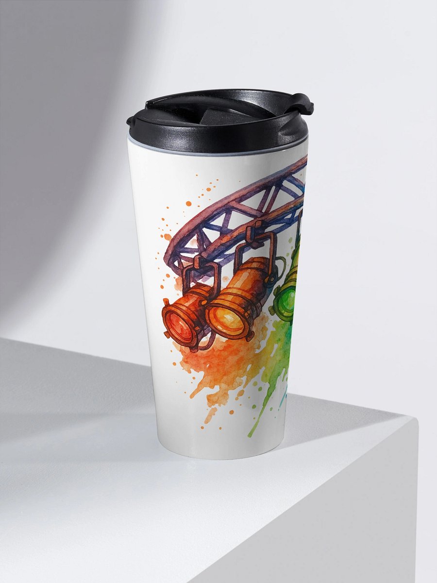 Theatrically Jerry: "Water-PAR II" Watercolor PAR Light Stainless Steel Travel Mug product image (2)
