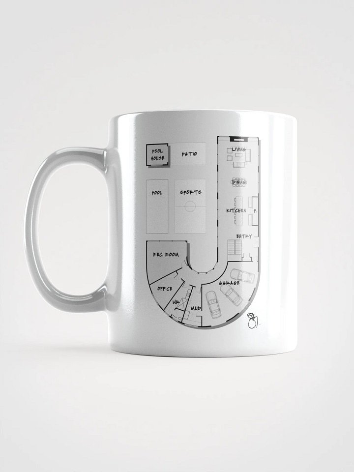 Alphabet Floor Plan Mug - J product image (1)