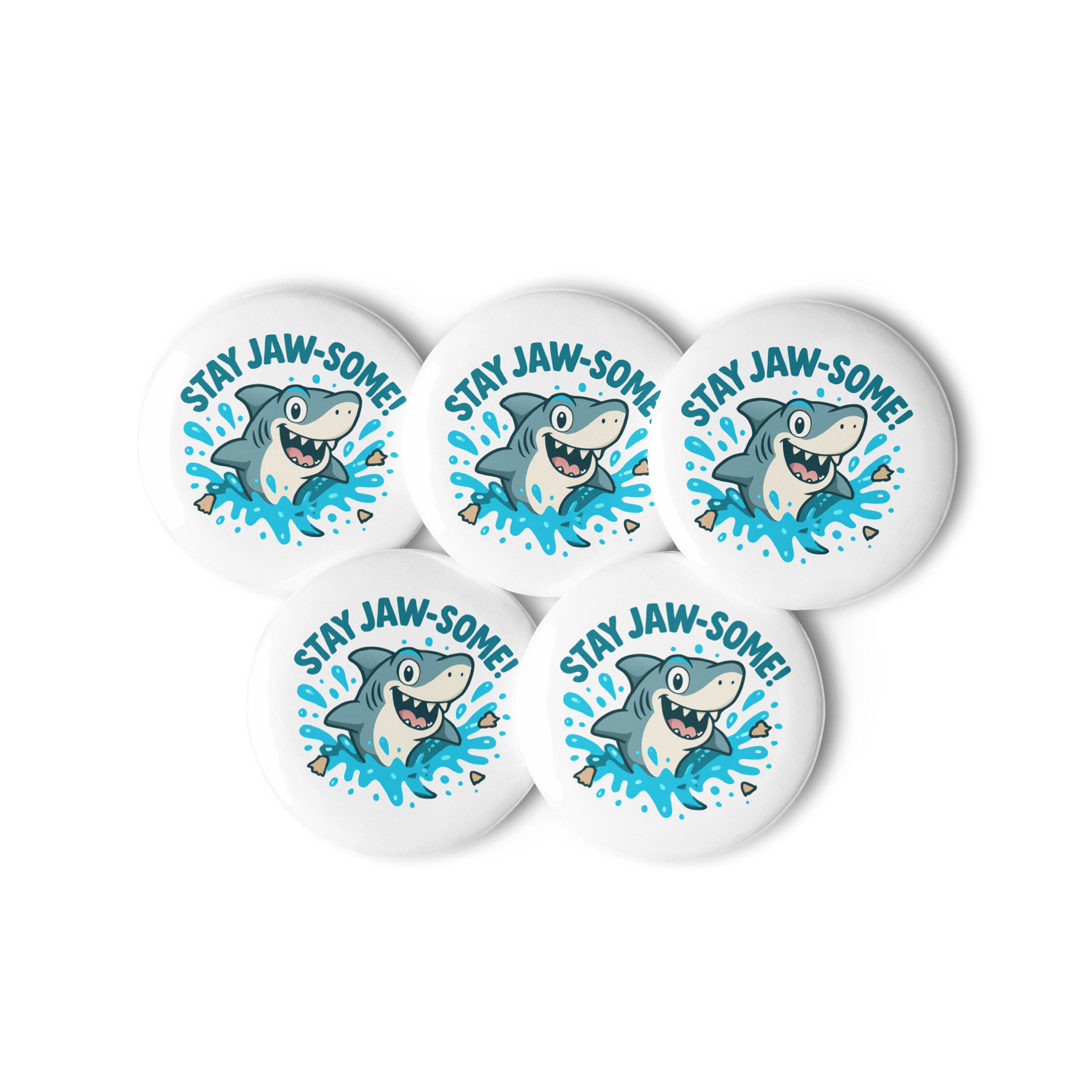 Jaw-some Shark Pin Button Set product image (3)