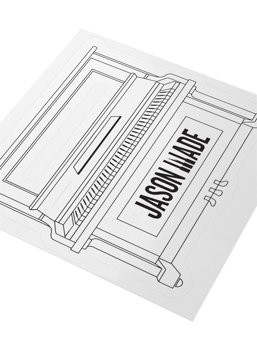 JASON MADE "PIANO ICON" STICKERS product image (7)