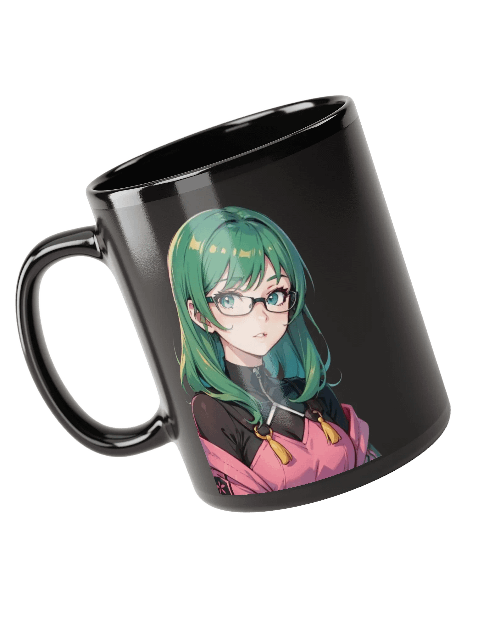 (GREEN WAIFU) K Black Mug product image (3)