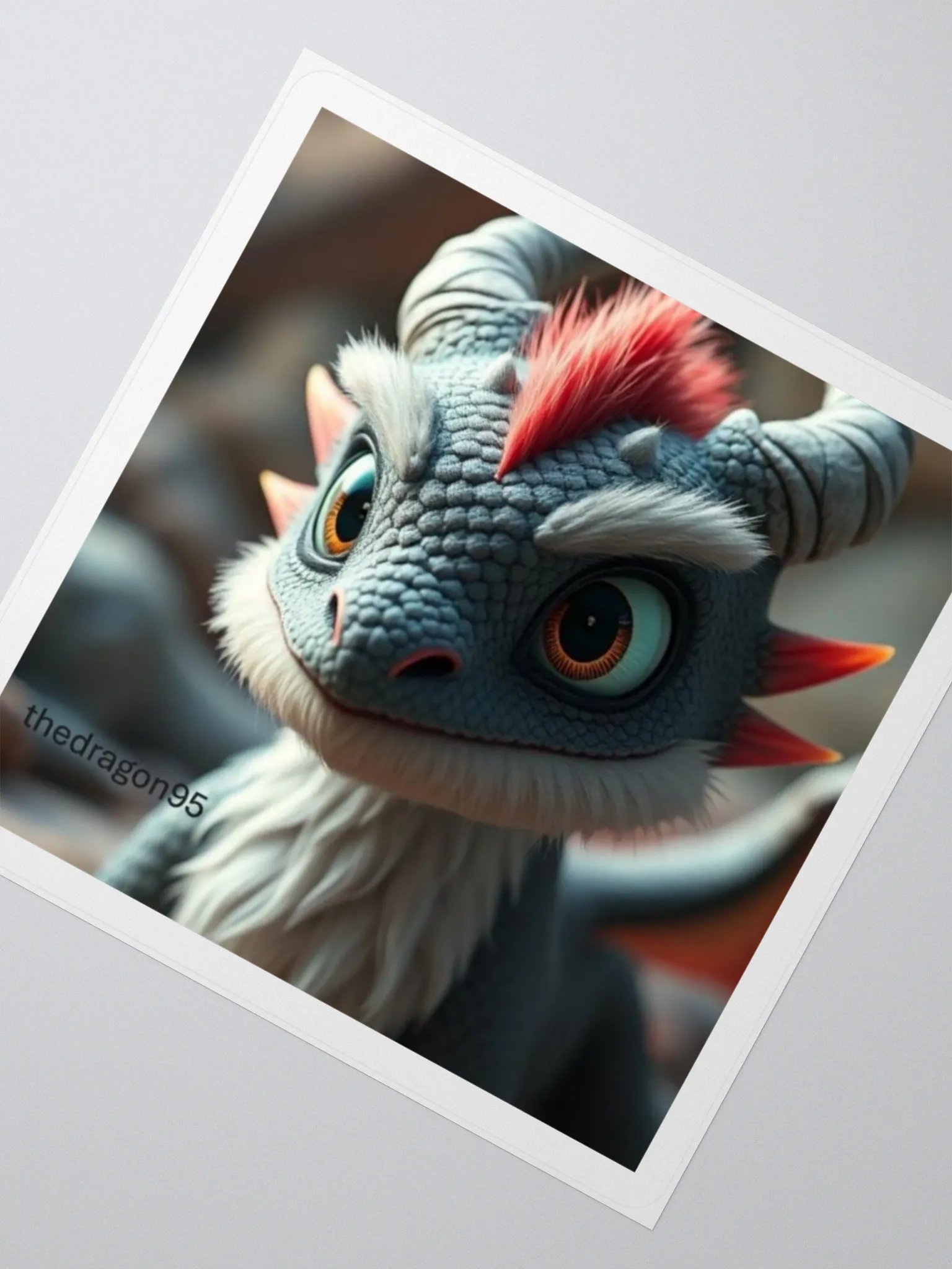 🐉 Flammie – Cute Dragon Sticker 🔥✨ product image (2)