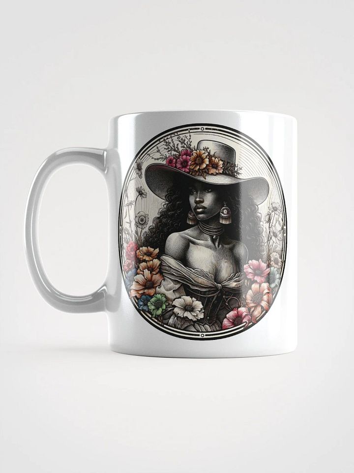 Floral Muse White Glossy Mug product image (2)