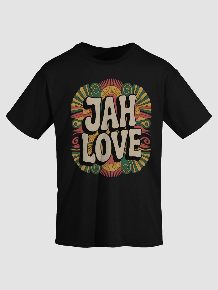 Psychedelic JAH LOVE Retro T-Shirt product image (3)
