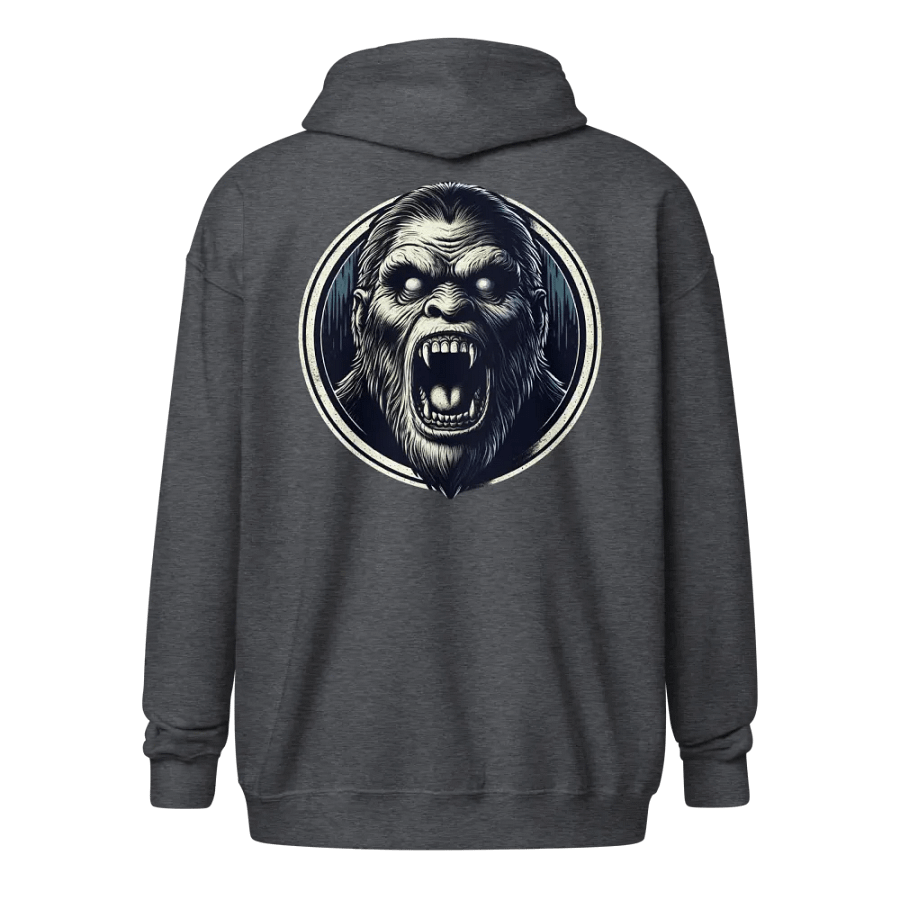 SCARY BIGFOOT FACE ZIP HOODIE product image (1)
