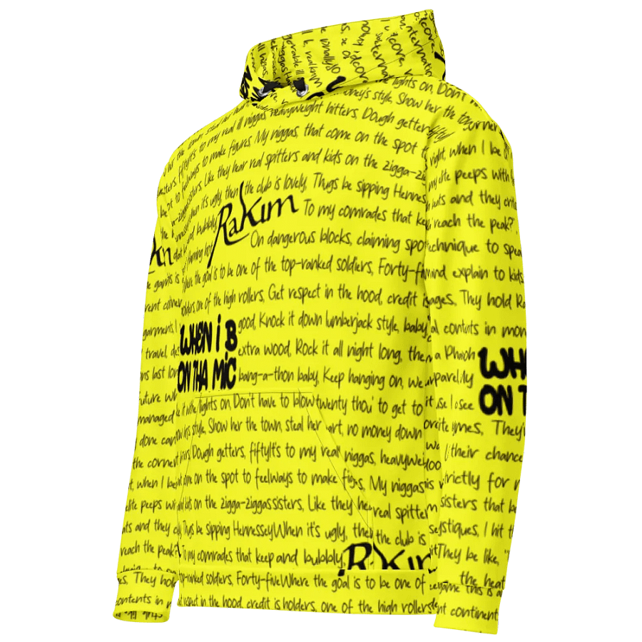 When I B On Tha Mic - Rakim - YELLOW - Unisex Hoodie product image (1)