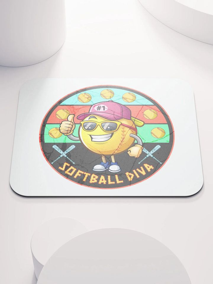 Softball Diva Mouse Pad product image (1)