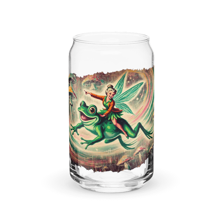Whimsical Frog Fairy Glass with Optional Lid and Straw product image (2)
