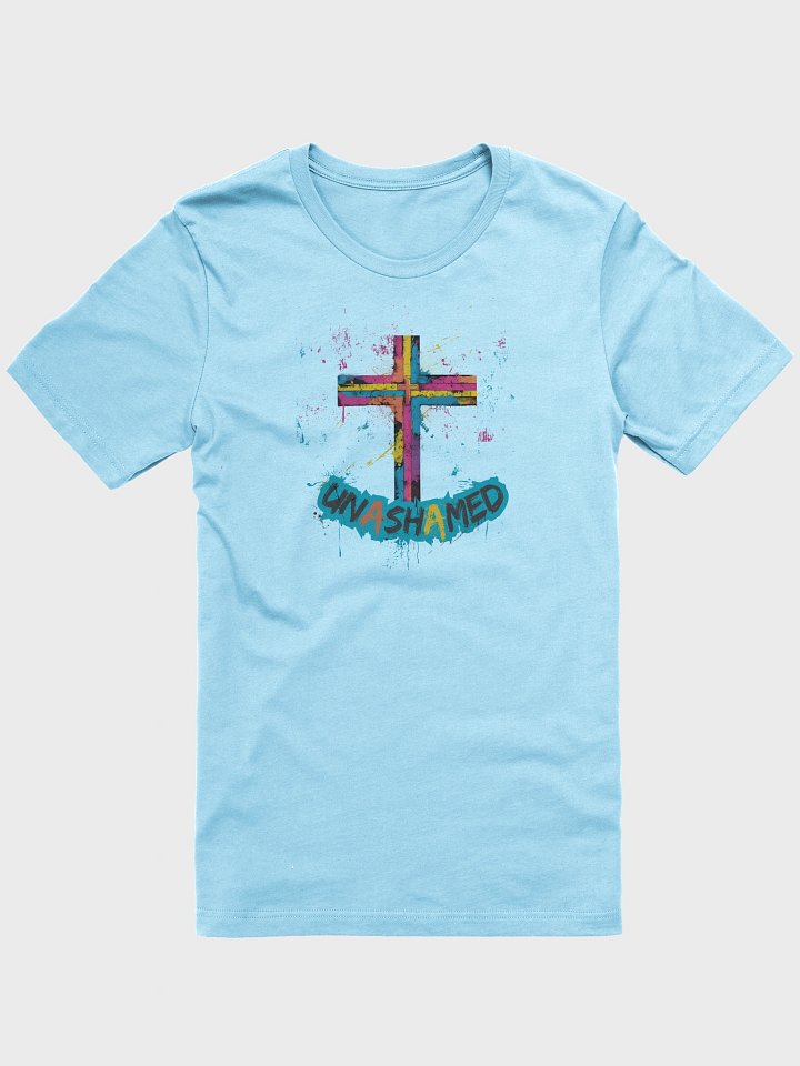 Unashamed Ro 1:16 Cross T-Shirt - Unisex Bella & Canvas fit product image (4)