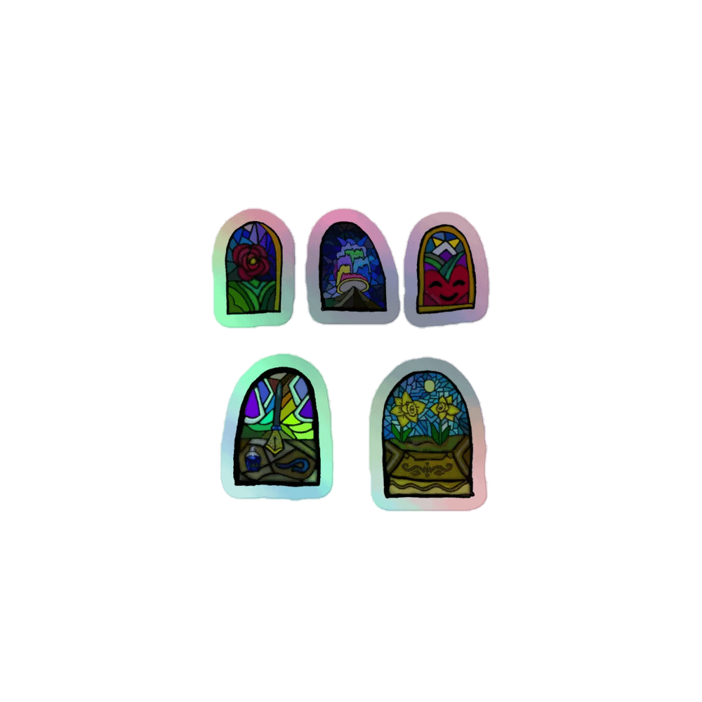 Enchanting Stained Glass Window Sticker Set product image (1)