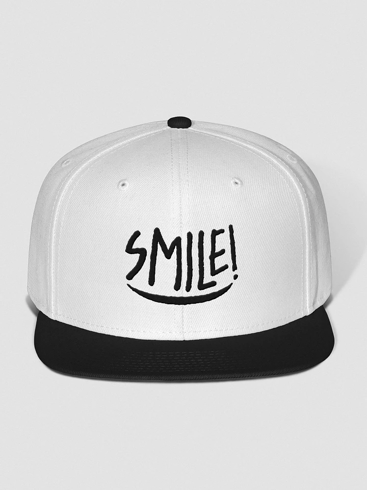 Cappellino “SMILE!” snapback - ricamo nero product image (2)