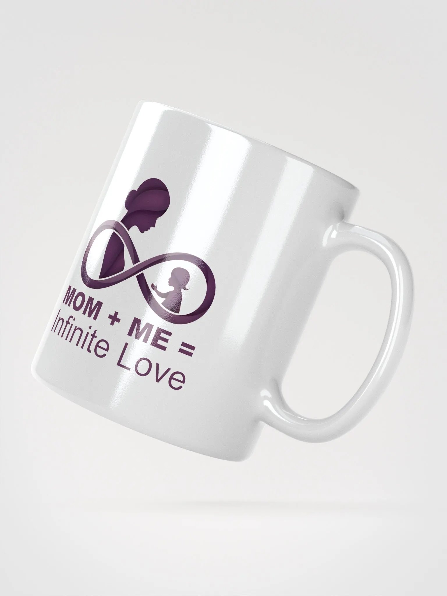 Mom + Me = Infinite Love | Mother's Day Glossy Mug product image (4)