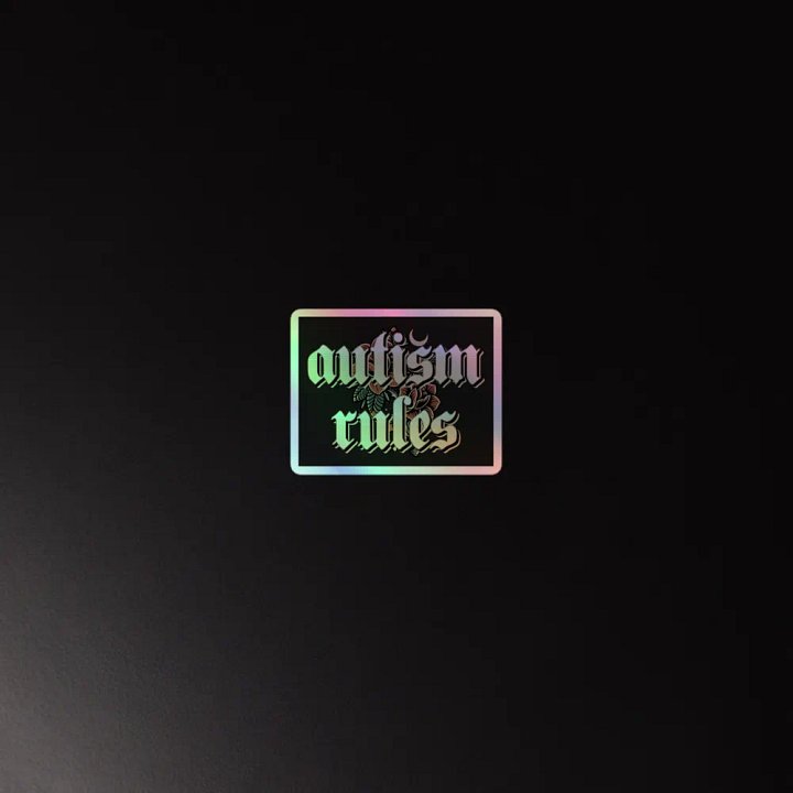 Autism Rules Holographic Sticker Sheet product image (4)