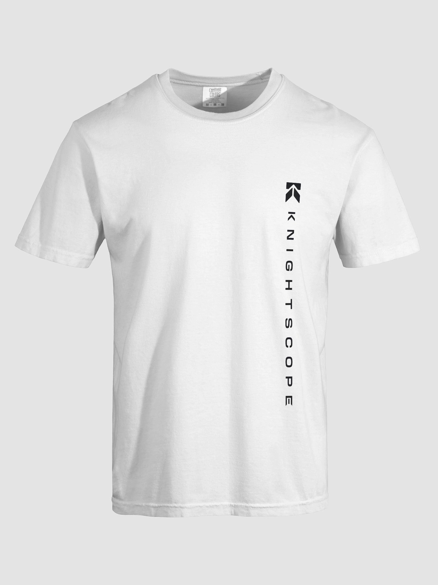 Knightscope Vertical Emblem Comfort Tee - Black on White product image (7)