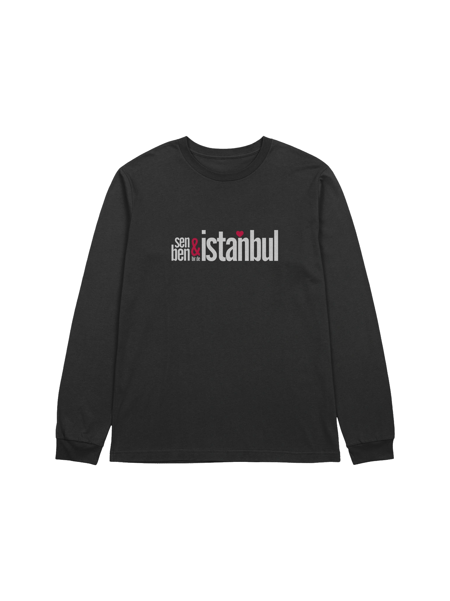 İstanbul’un Dört Mevsim Aşkı: Sen & Ben Bir de İstanbul Tasarımlı Bella+Canvas Uzun Kollu T-Shirt product image (9)