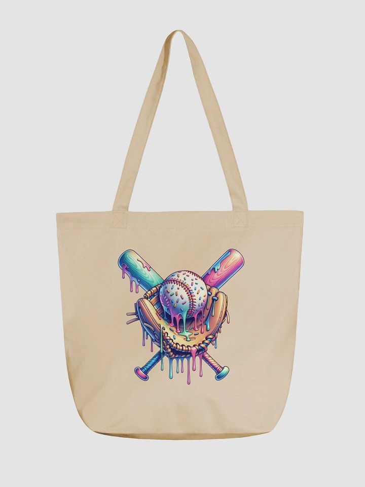 Ice Cream Sprinkles Baseball Surreal Melting Tote Bag product image (5)