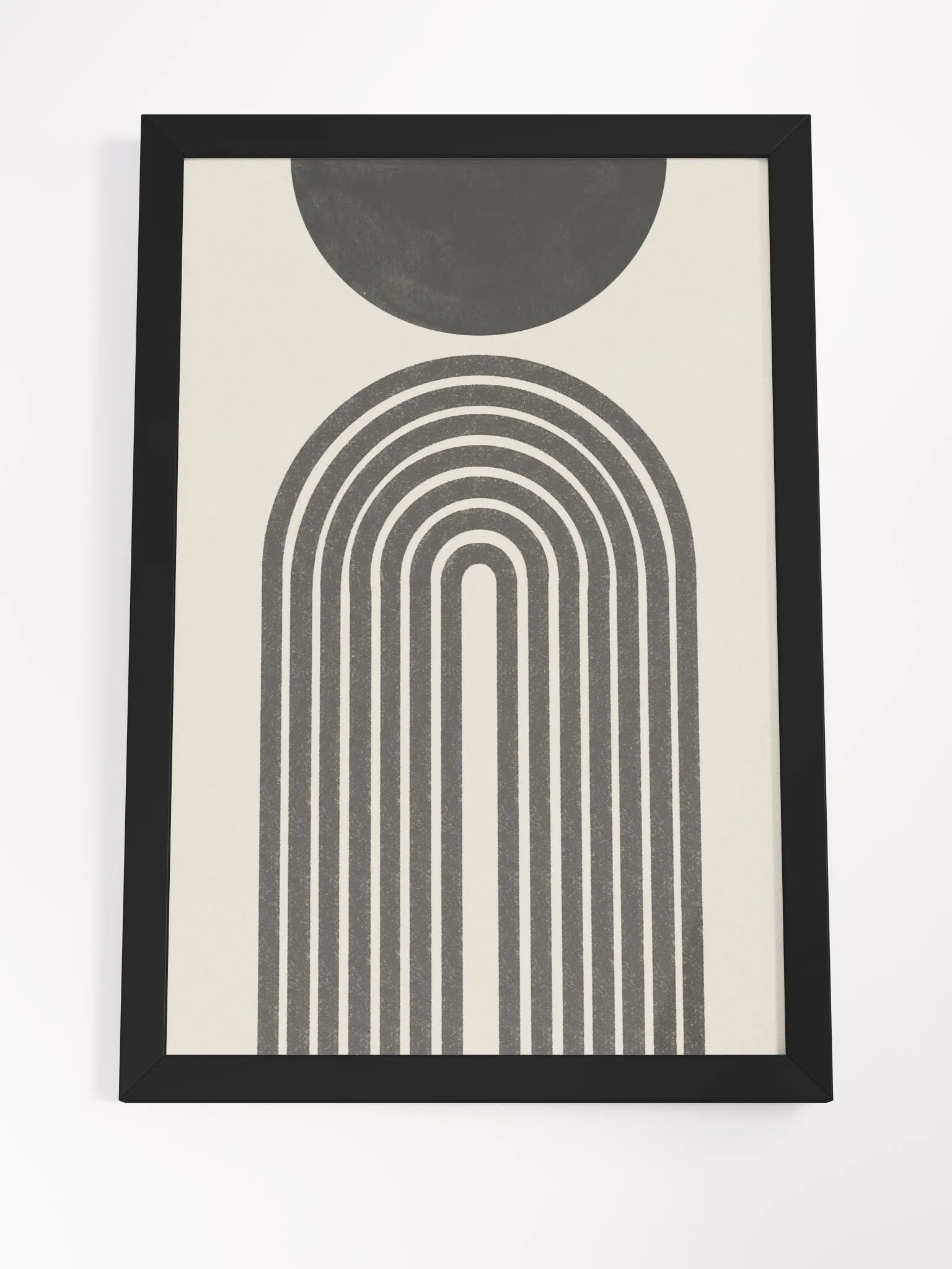 Symmetrical Archways Matte Poster | Modern Geometric Art with a Touch of Minimalist Elegance product image (4)