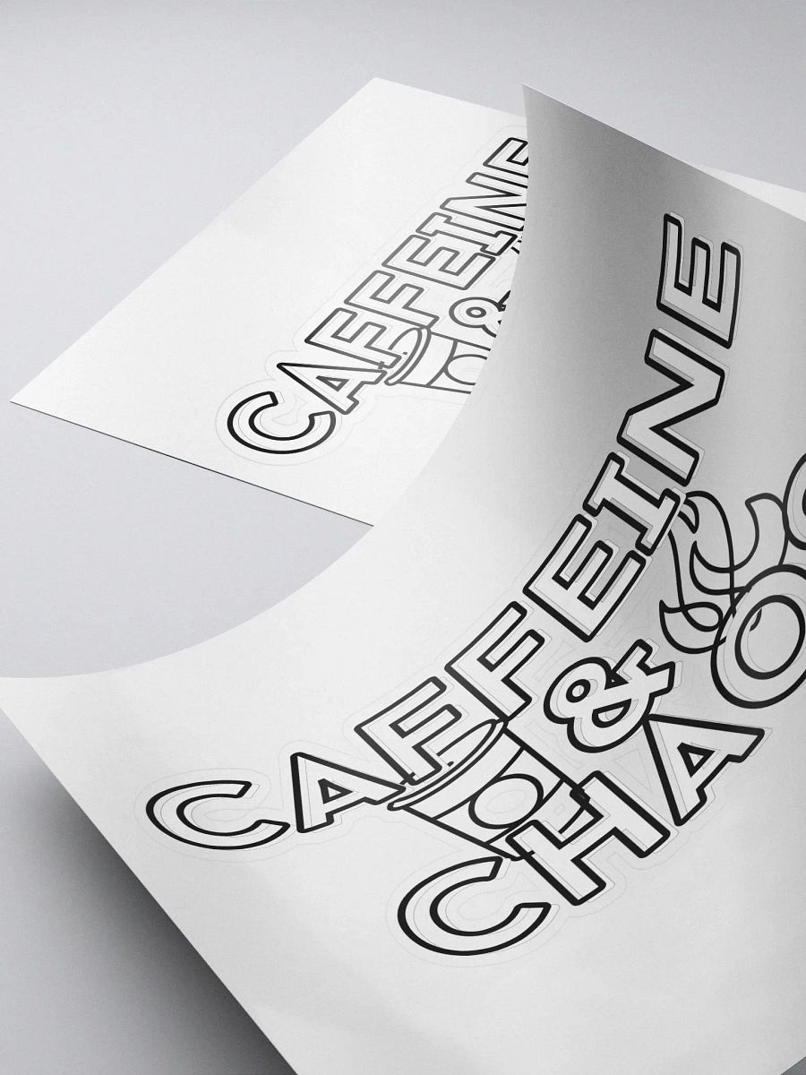 Caffeine & Chaos Kiss-Cut Sticker product image (4)