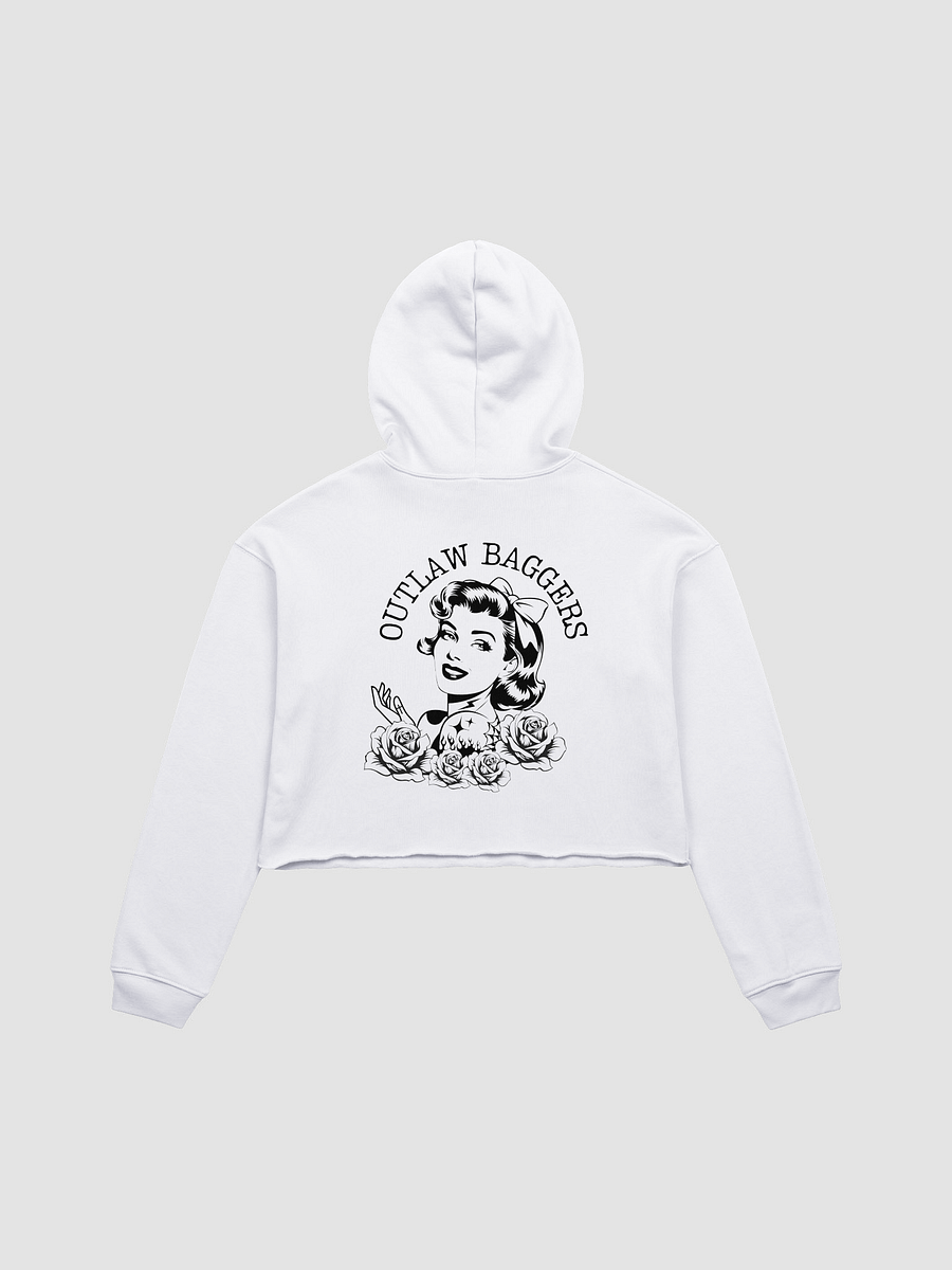 Outlaw Baggers Women Rule Crop Top Hoodie product image (3)