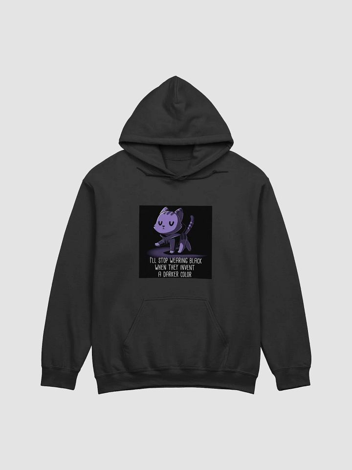 Sarcastic Purrfectly Dark Black Cat Hoodie product image (1)