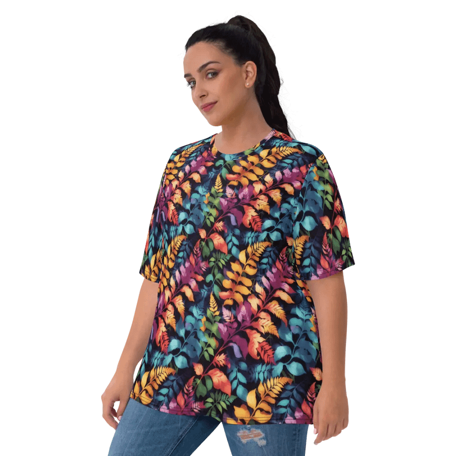 Fern Leaf Pattern All Over Print T-shirt product image (10)