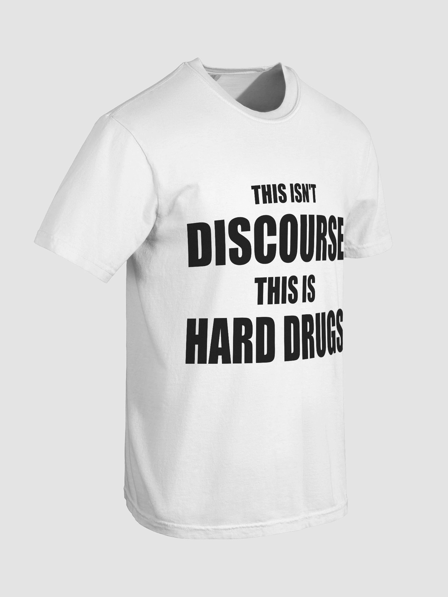 THIS ISN'T DISCOURSE WHITE TEE product image (8)