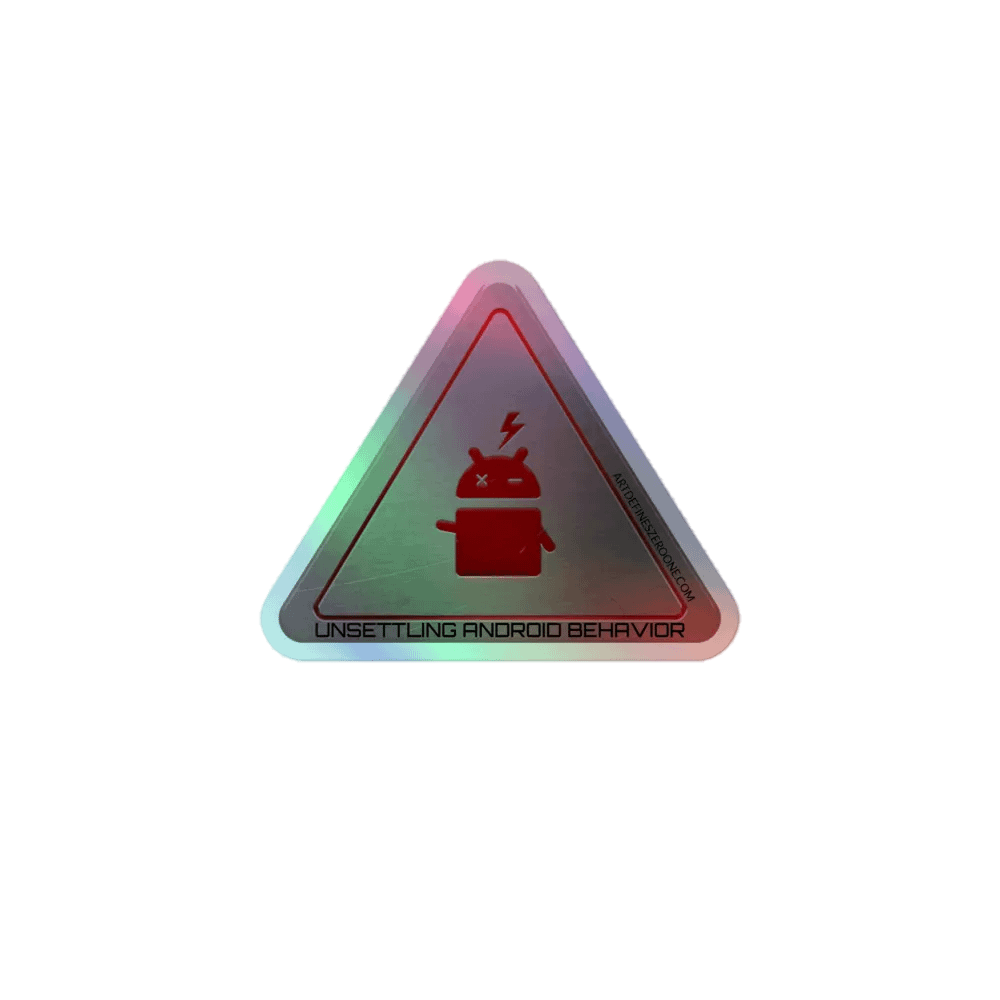 UNSETTLING ANDROID BEHAVIOR! A Project AD-01 Holo-Sticker product image (1)