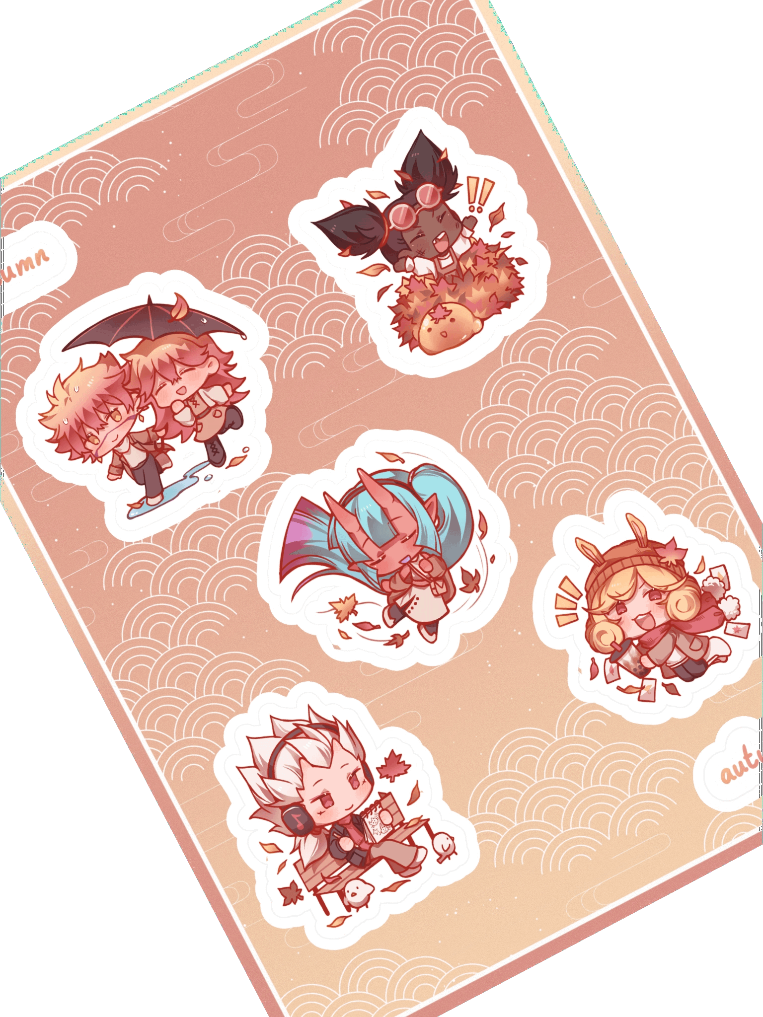 Autumn Sticker Sheet (kairostier) product image (2)