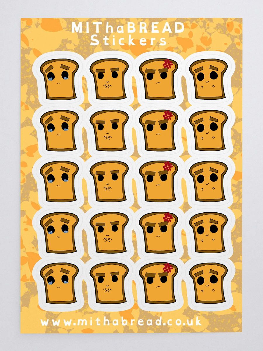 Cry Baby & Friends Bread Sticker Sheet product image (3)