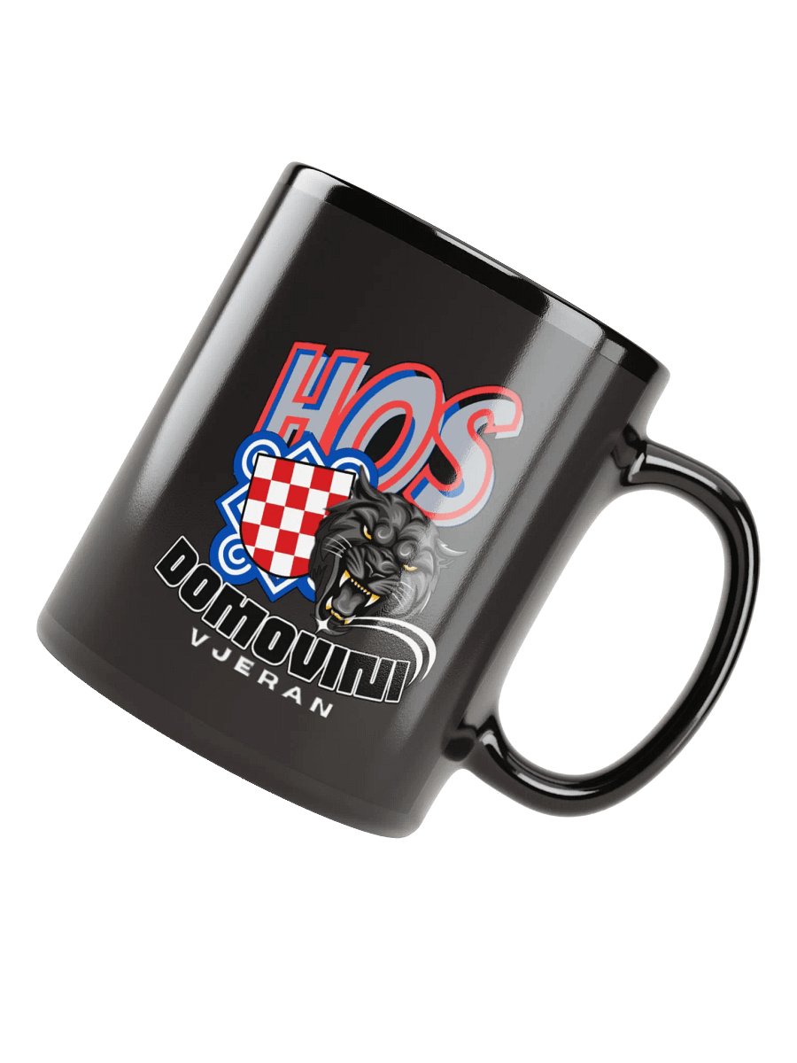 HOS DOMOVINI VJERAN Black Mug product image (7)