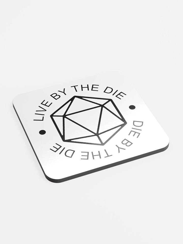 Live by the Die, Die by the Die Simplified Coasters product image (2)