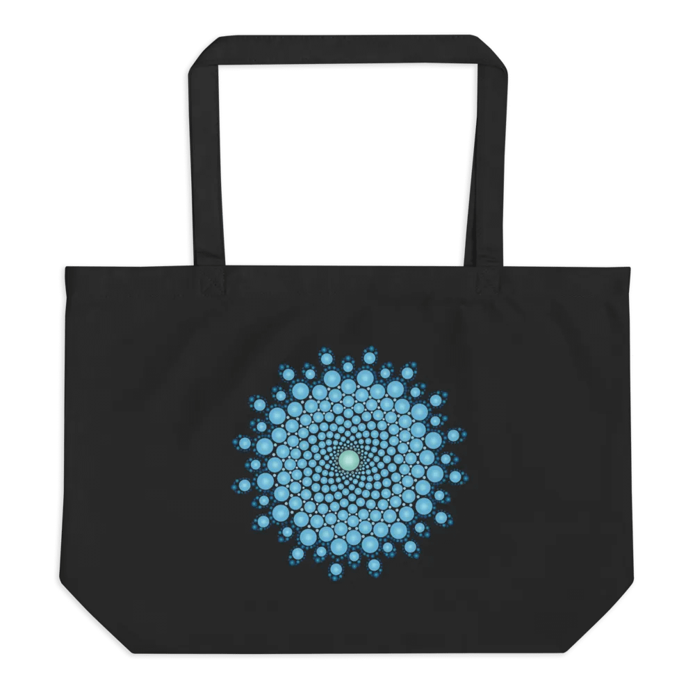 Blue Dot Mandala Organic Cotton Tote Bag product image (5)