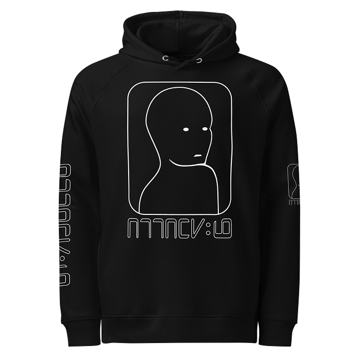 ATTACKNINE "Visitor" - Black Unisex Midweight Hoodie product image (1)