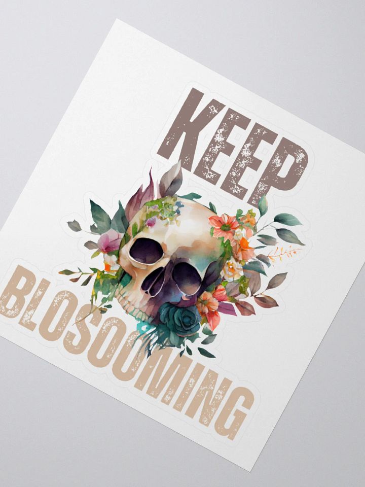 Keep Blooming Skull Sticker product image (2)