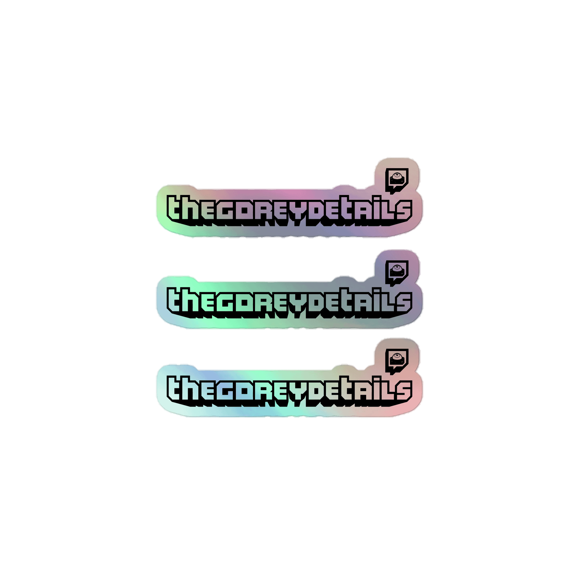 TTV Black - Kiss-Cut Holographic Sticker Sheet product image (1)