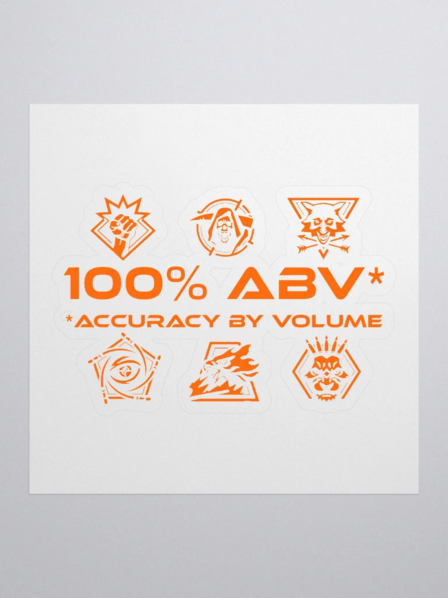 100% ABV Sticker product image (1)