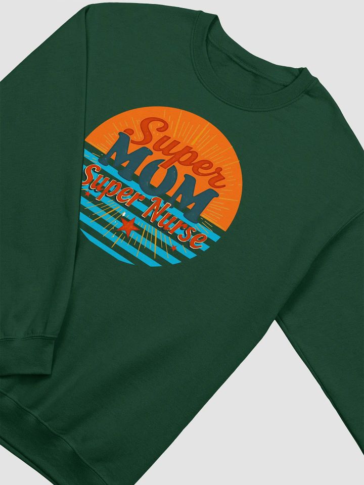 Super MOM Super Nurse Retro Crewneck Sweatshirt product image (14)