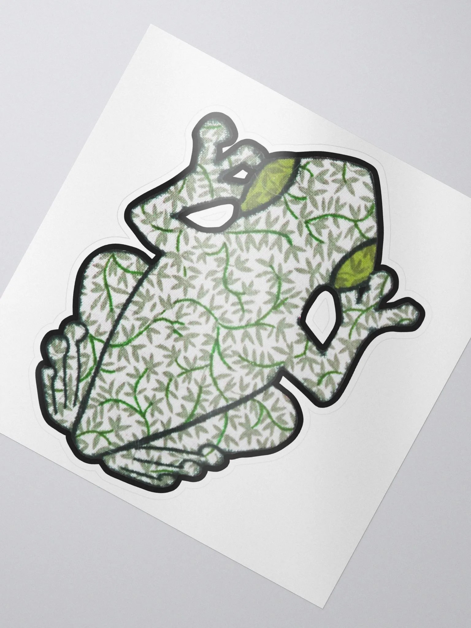 Big Frog Sticker in Ivy product image (2)