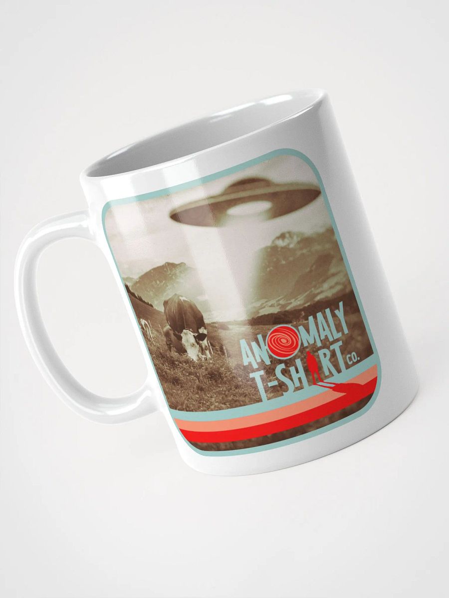 Vintage UFO Cattle Abduction White Mug product image (5)