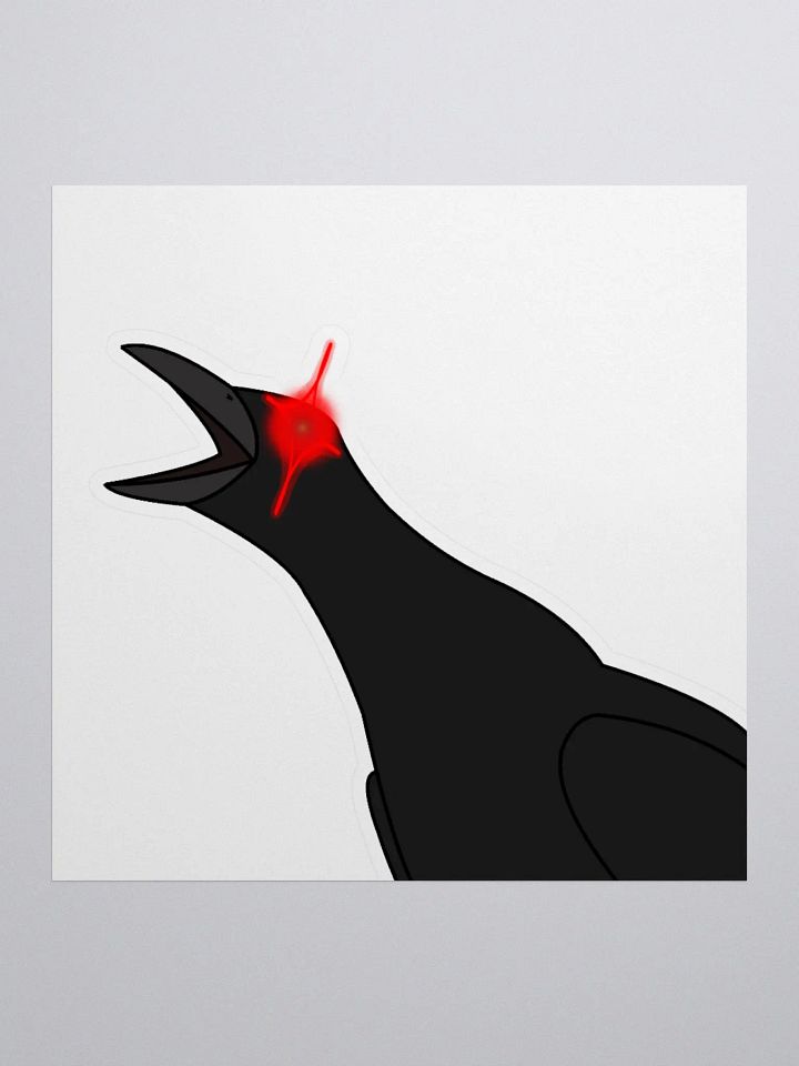 triggered crow sticker product image (1)