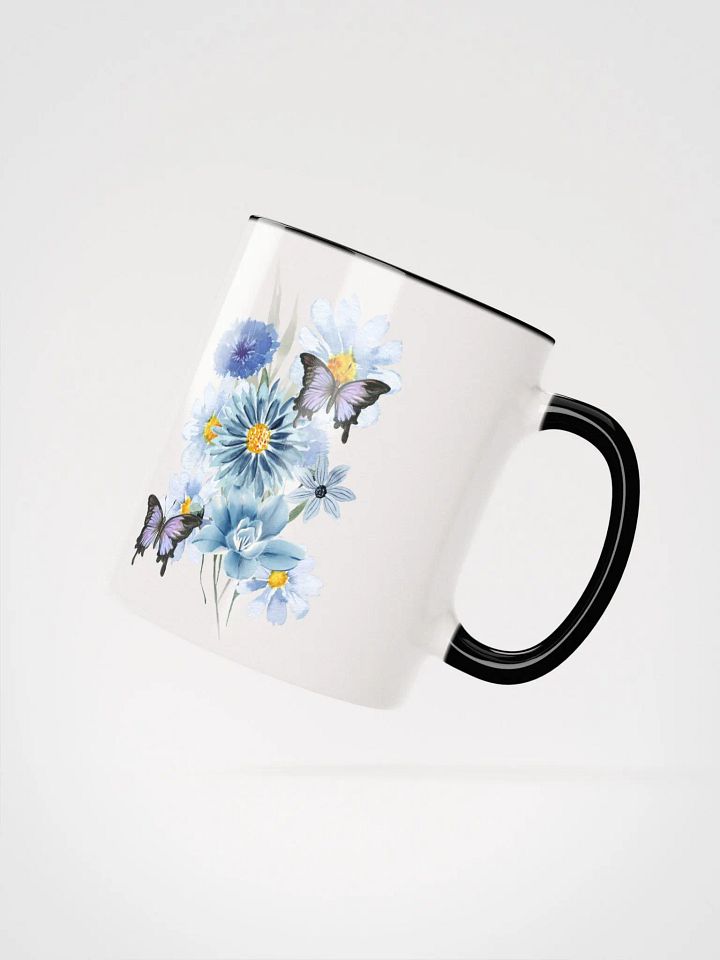 Blue Floral Symphony Ceramic Mug product image (4)