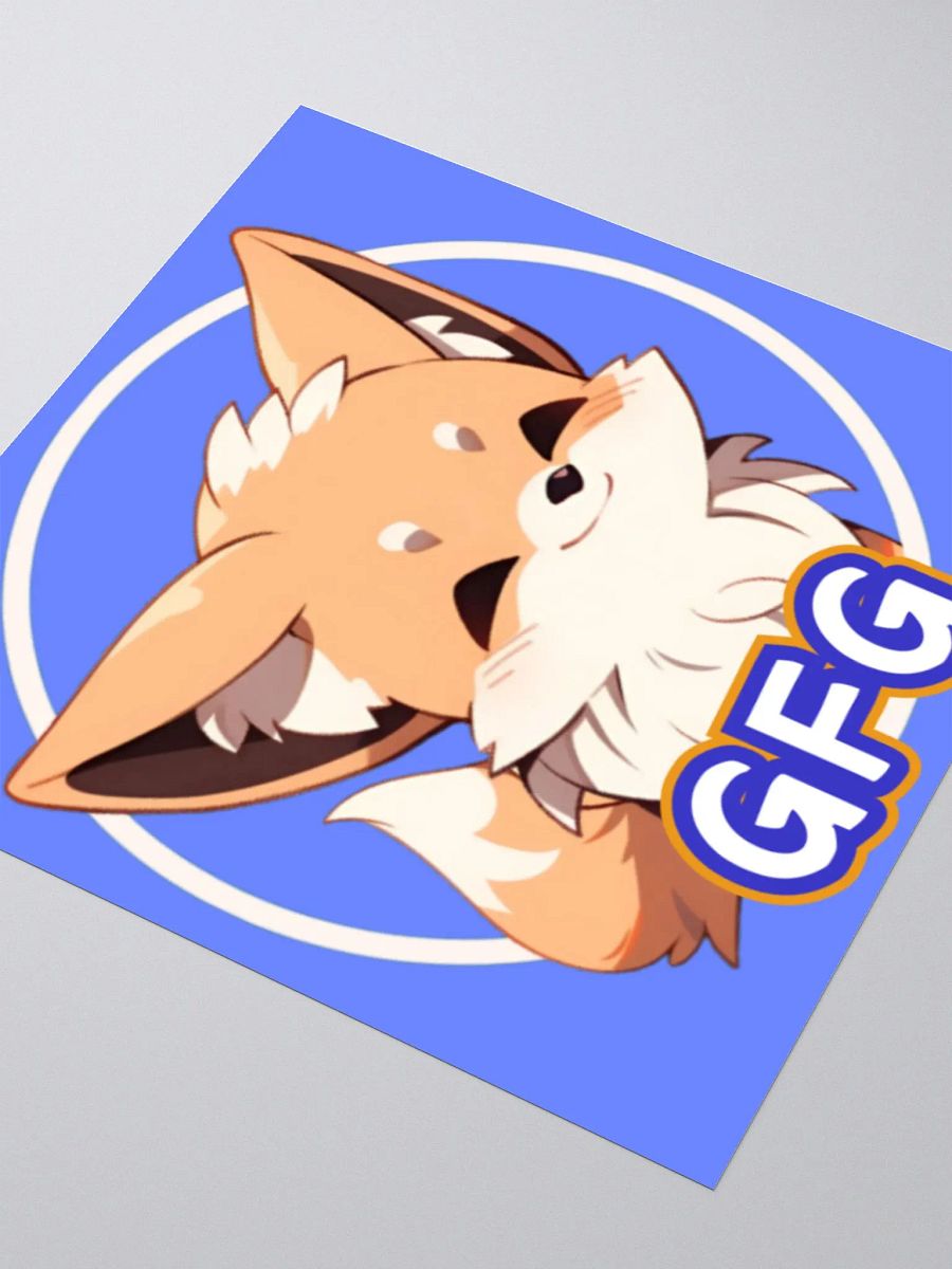 Giddy Fox Gaming Logo Sticker product image (8)