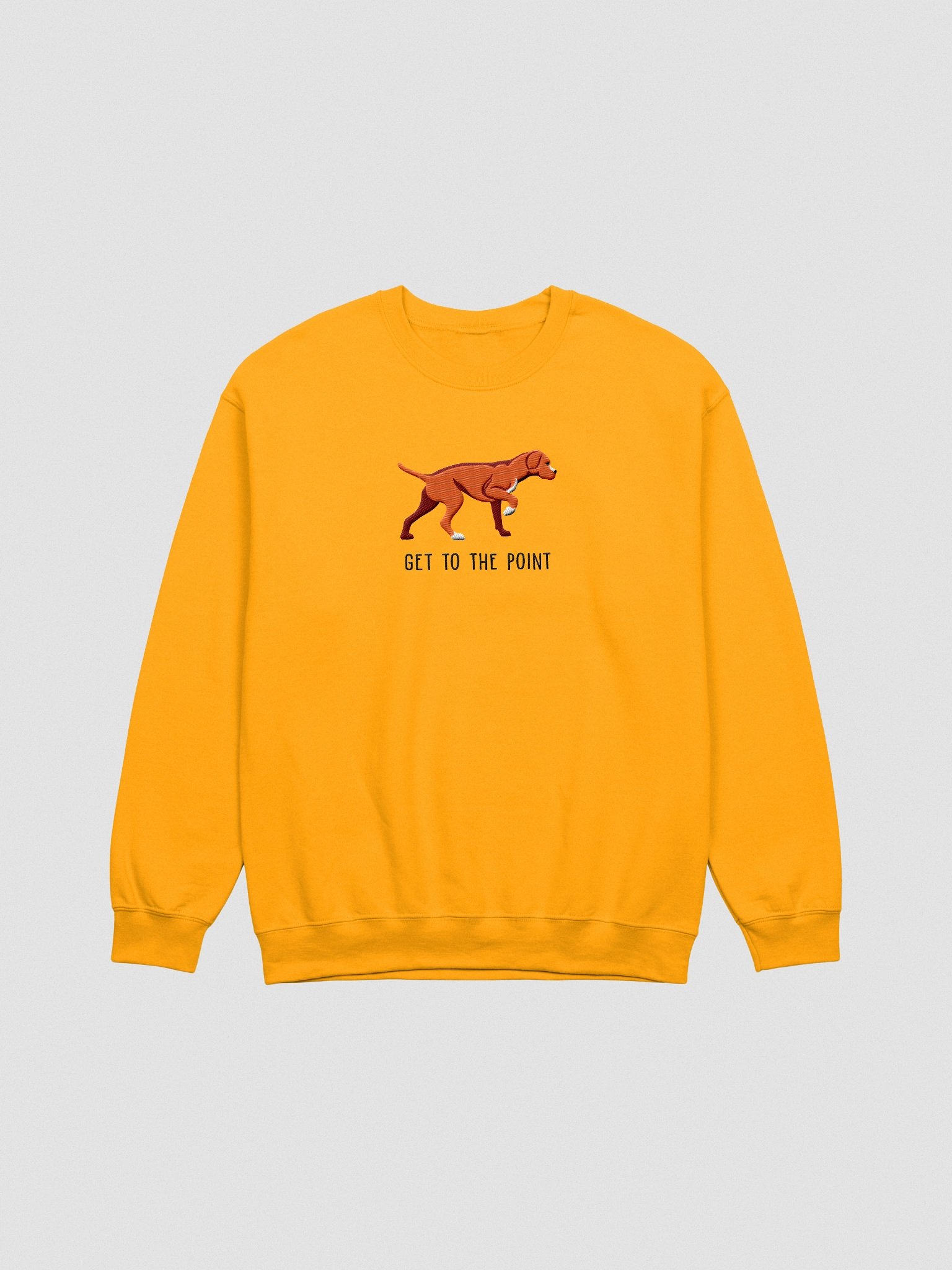 Get to the Point Sweatshirt (Embroidered) of a Portuguese Pointer(Red) product image (4)