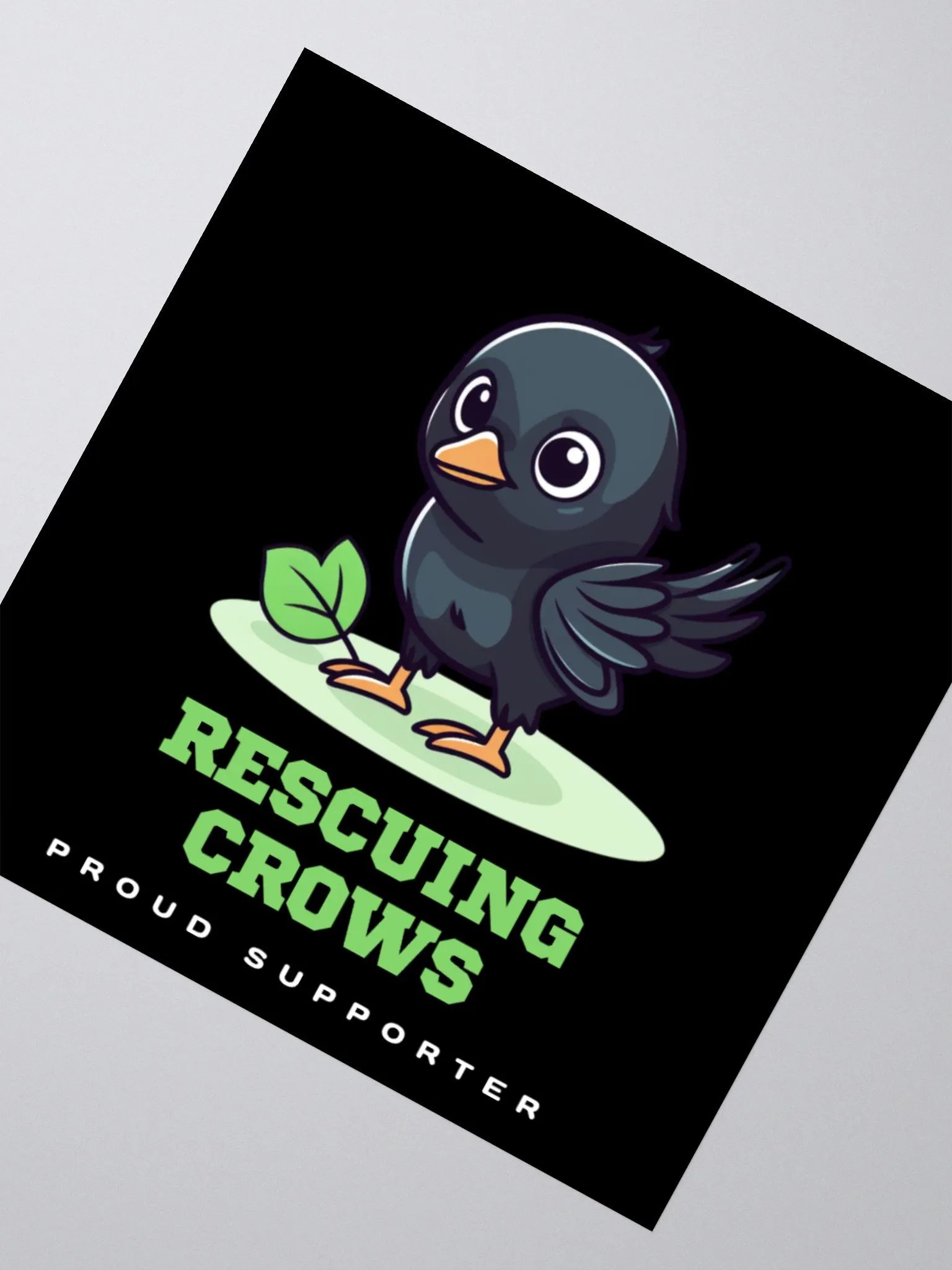 Proud Lucky Crow Supporter Sticker product image (2)