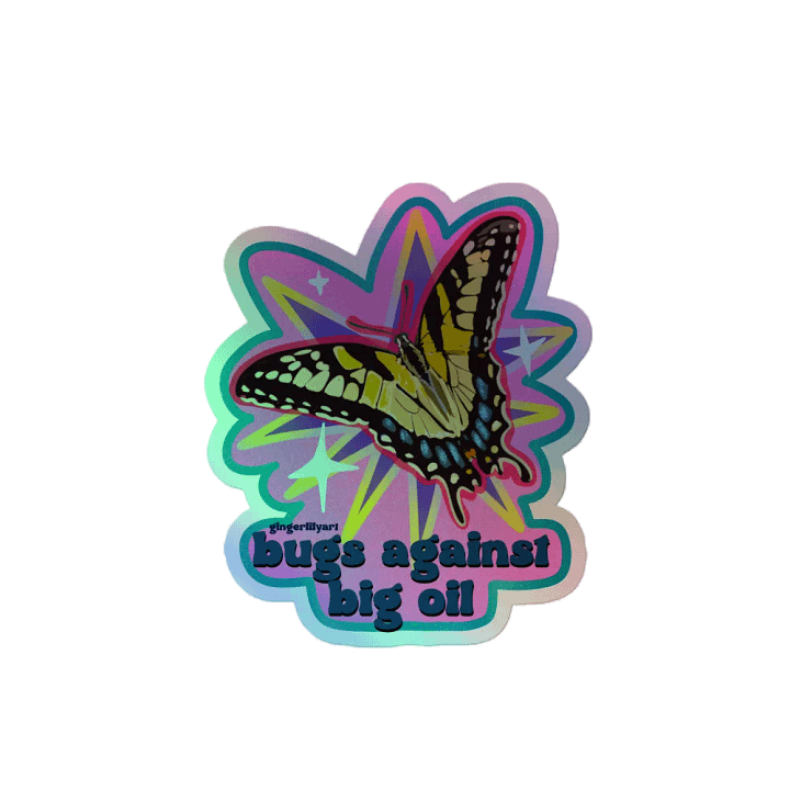 bugs against big oil sticker product image (2)