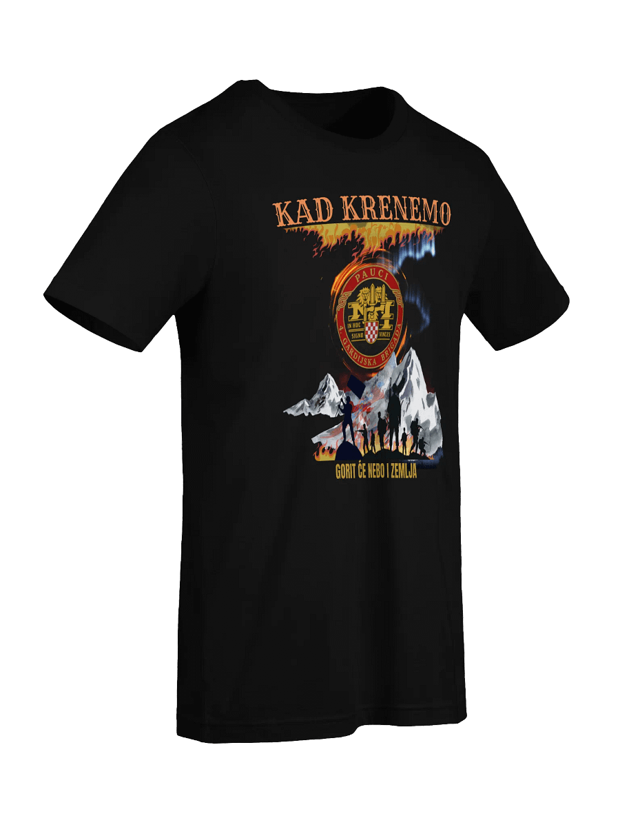 Pauci ,Oluja slogan Kad krenemo Gorit će nebo i zemlja T-Shirt product image (54)