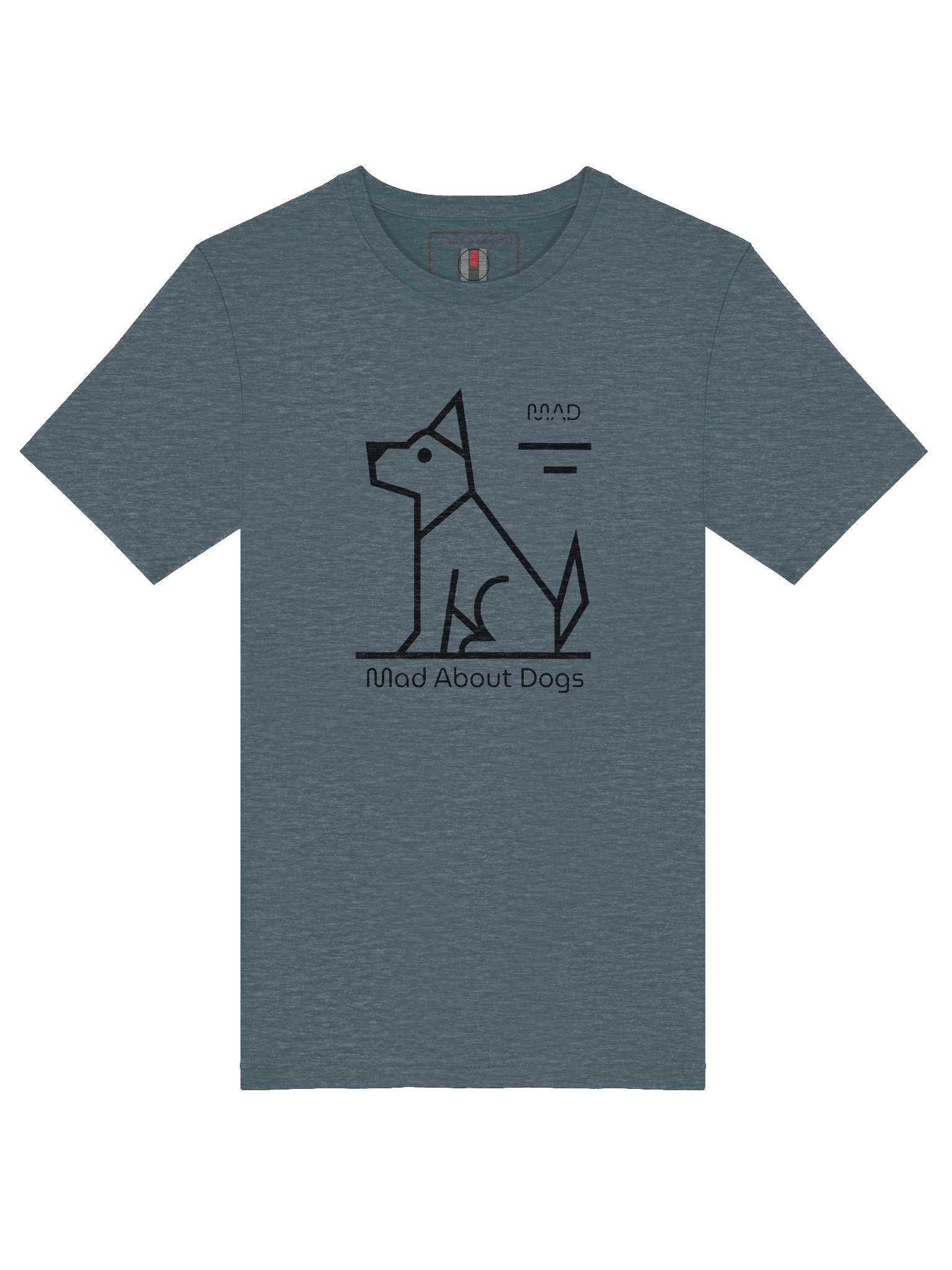 MAD About Dogs – Geometric Monochrome Tee - M-Art & Design product image (42)