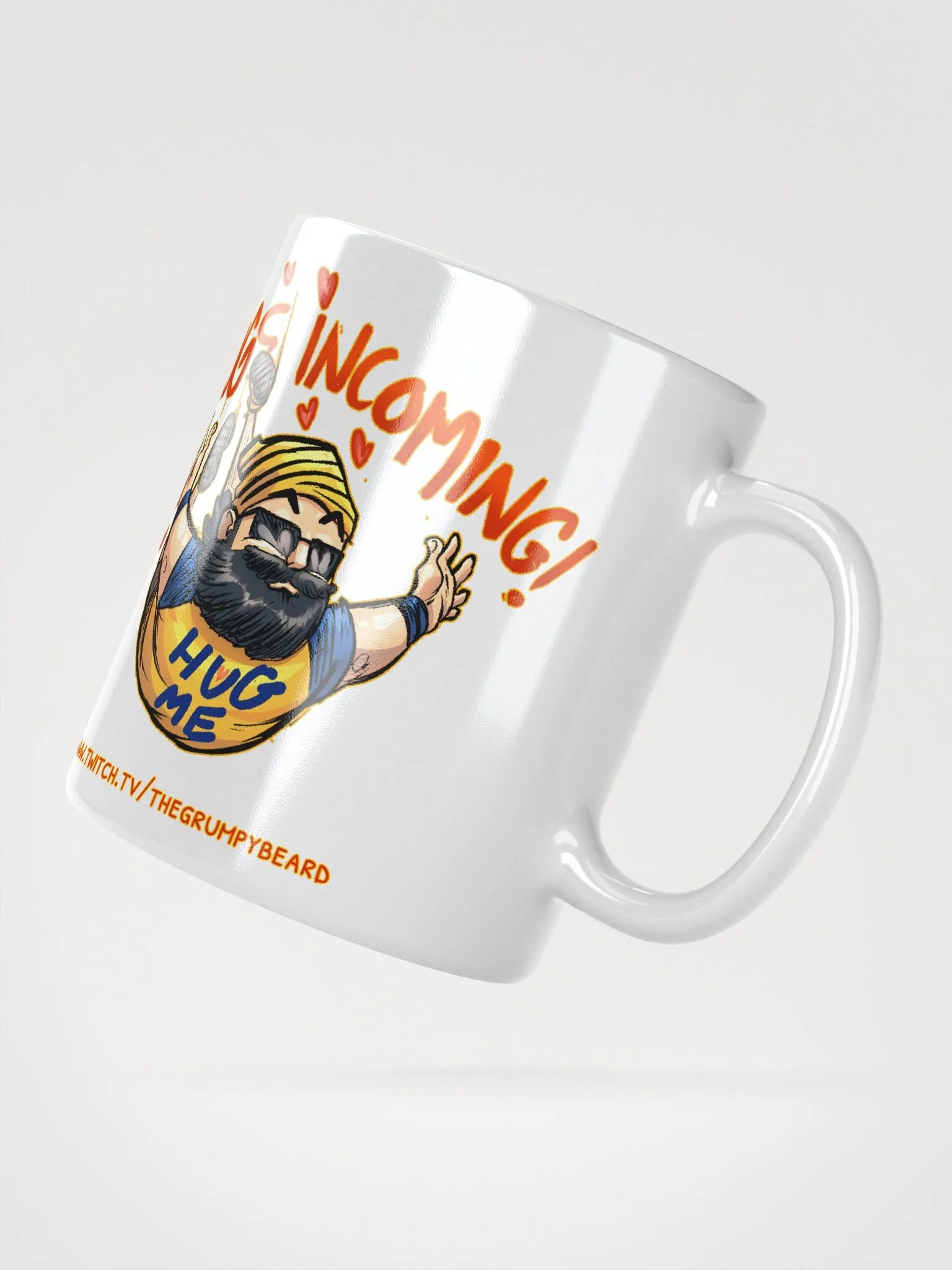HUGS INCOMING - White Glossy Mug product image (2)