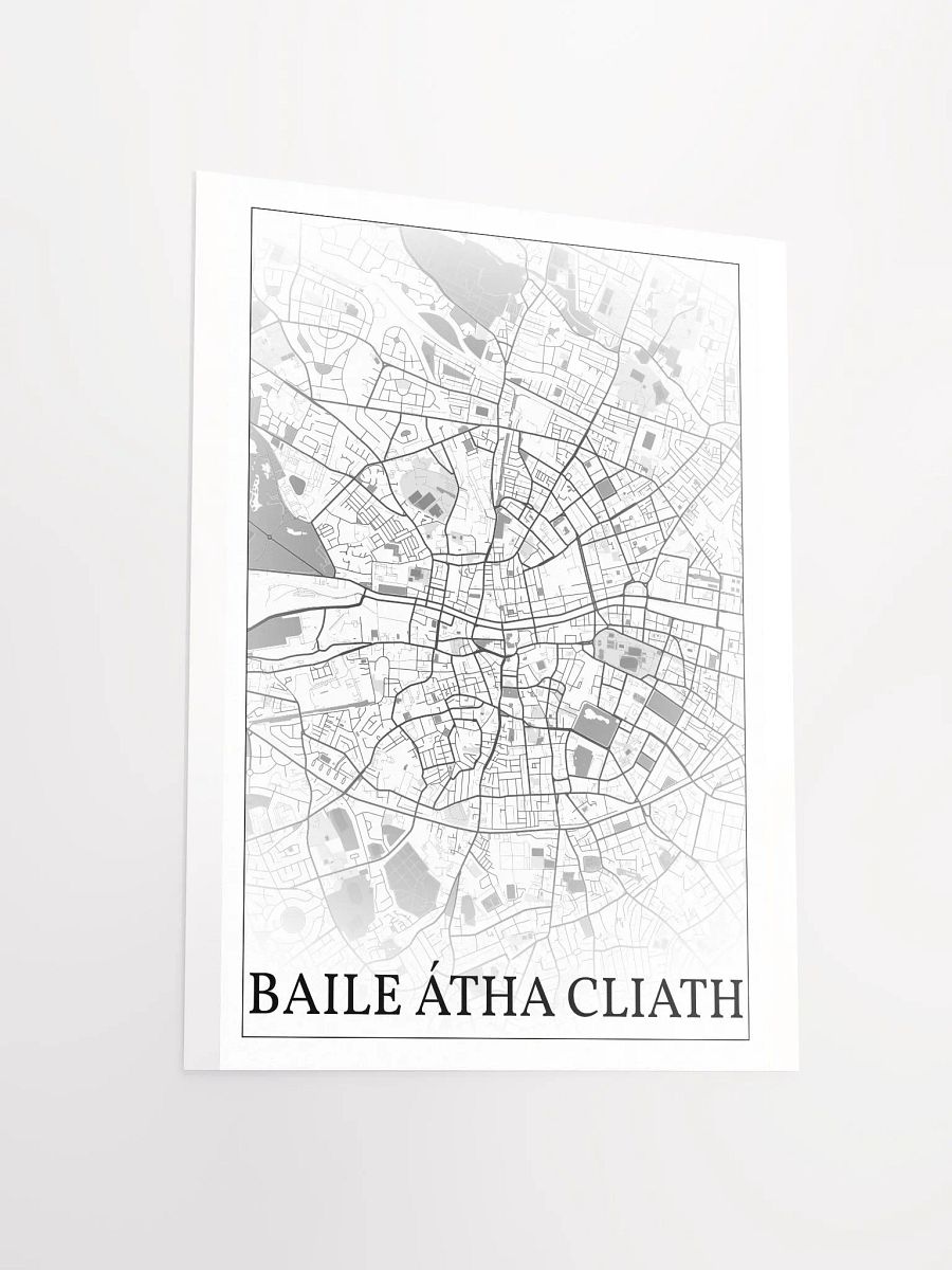 Baile Átha Cliath, Éire, city map print product image (15)