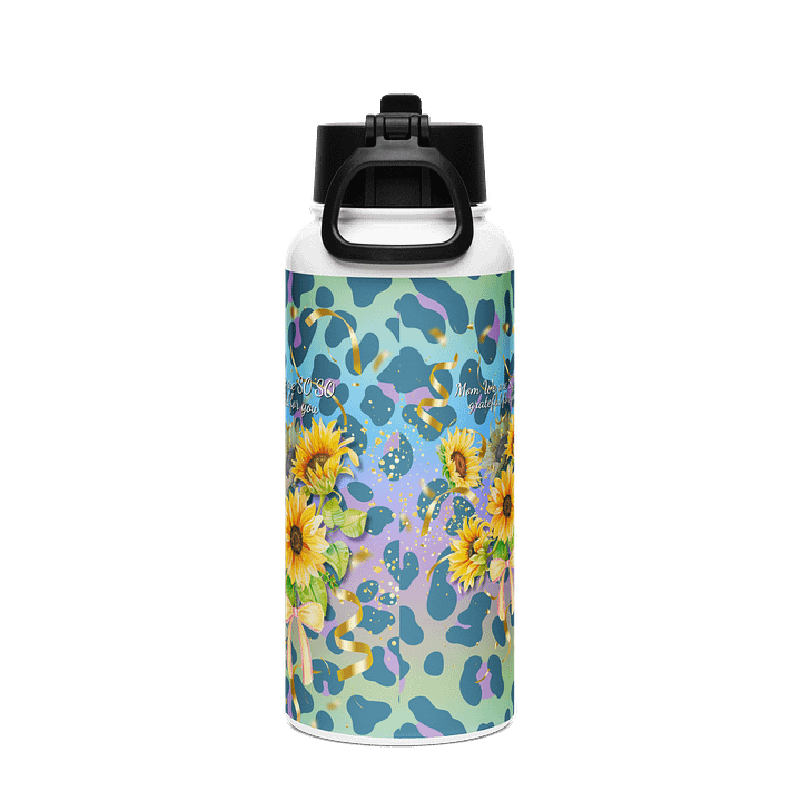 Sunflowers Grateful for mom Stainless Steel Water gift for mom on mothersdayBottle product image (2)